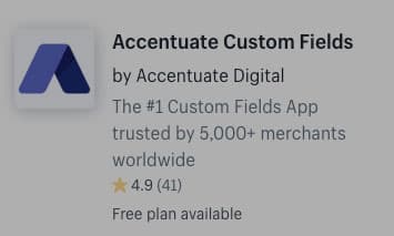 Accentuate Metafields App Review