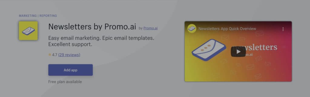 App Review: Newsletters by Promo.ai