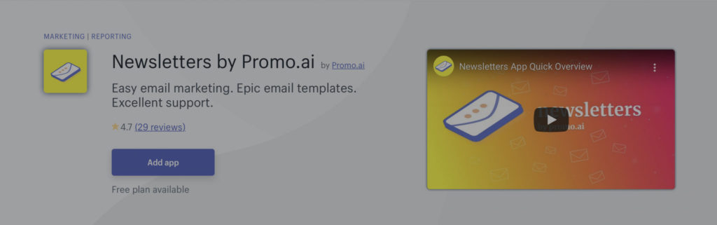 App Review: Newsletters by Promo.ai